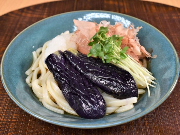 茄子と鬼おろしの冷やしうどん